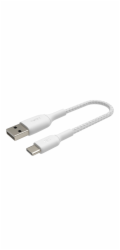 Belkin USB-C kabel, 15cm, bílý - odolný