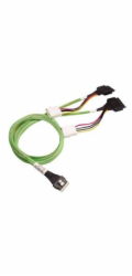 Broadcom LSI internal U.3 cable 1.0 m SlimLine x8 (SFF-8654) to 2x U.2 NVMe drive x4 (SFF-8639)