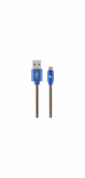 Gembird USB kabel Micro USB kabel prémiové džíny 1 m-CC-USB2J-AMmBM-1M-BL