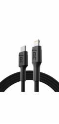 Green Cell KABGC07 kabel Lightning 1 m Černá
