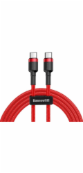 Baseus datový kabel Cafule USB-C/USB-C 1m PD2.0 60W červený