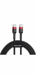 Baseus CATKLF-G91 Baseus Cafule Series nabíjecí/datový kabel USB-C na USB-C PD2.0 60W Flash 1m, červená-černá