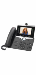 Cisco CP-8865-K9=  IP telefon, barevný displej, 2x 10/100Base-T RJ-45 s funkcí switche, PoE napájení, 2x USB