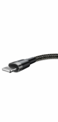 Baseus datový kabel Cafule Lightning 0,5m 2,4A šedo-černý