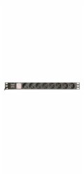 Gembird PDU 8 schucko, C14, 1U, 10 A, 3m