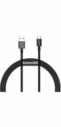 Baseus CATYS-01 Baseus Superior Series rychlonabíjecí kabel USB/USB-C 66W 1m černá