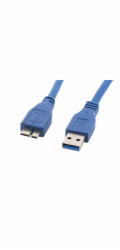USB kabel Lanberg USB 3.0 MIKRO KABEL AM-MBM5P MODRÁ 50CM LANBERG CA-US3M-10CC-0005-B - CA-US3M-10CC-0005-B