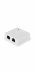 NETRACK 106-13 complete surface-mounted outlet 2 x RJ45 8p8c FTP cat. 6 LSA