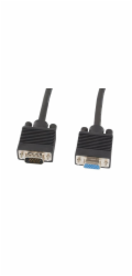 Lanberg CA-VGAC-10CC-0018-B+ LANBERG VGA M / F prodlužující kabel 1,8m, stíněný, černý