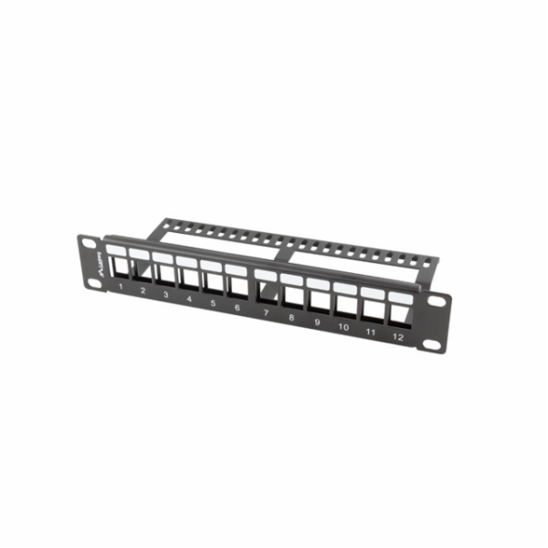 Lanberg Patch panel 1U 10 Blank 12x keystone slot Černá (...