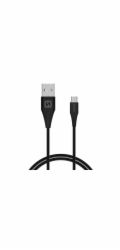 Data kabel SWISSTEN microUSB (9mm) 1,5m, černá
