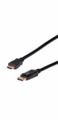 Akyga AK-AV-05 video cable adapter 1.8 m HDMI Type A (Standard) DisplayPort Black  Gold