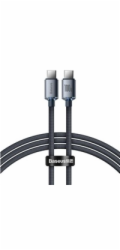 Baseus Crystal Shine Series nabíjecí/datový kabel USB-C / USB-C 100W 1,2m, černá