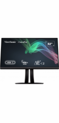 ViewSonic VP3256-4K / 32"/ IPS/ 16:9/ 3840x2160/ 5ms/ 350cd/m2/ DP/ HDMI/ 2xUSB-A/ USB-B / USB-C/ PIVOT/ Repro