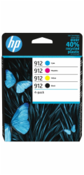 HP 912 originální inkoustová kazeta černá, azurová, purpurová, žlutá 6ZC74AE