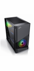 EVOLVEO M5, case mATX, průhledná bočnice, černá