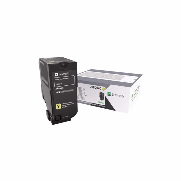 Lexmark CX/CS/ 727,728  Yellow Toner Cartridge 75B0040 - ...