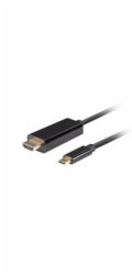 Lanberg USB-C(M)->HDMI(M) kabel 1m 4K 60Hz černá