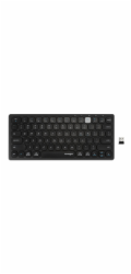 Kensington duální kompaktní klávesnice pro více zařízení/Bezdrátová USB + Bluetooth/UK layout/Černá