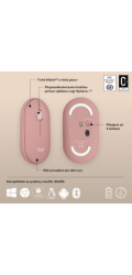 Logitech Wireless Pebble mouse 2, M350s, růžová