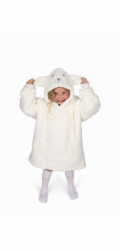 Mikinová deka Cozy Noxxiez CH310 Ovečka - hřejivá televizní s kapucí pro děti 3 - 6 let