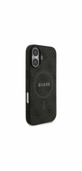 Guess Pouzdro pro iPhone 17 kompatibilní s MagSafe GUHMP17SG4GFRK (PU 4G kroužek s klasickým logem) černé