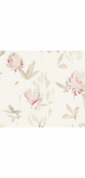 Netkaná tapeta Design Jungle s květinami růžovo-zlatá FSC®