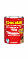 Consolan Povětrnostně odolná barva stříbrně šedá saténová 750 ml