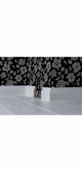 Soklová lišta v bílém a černém provedení, bílá 60 mm x 18 mm, délka 2400 mm