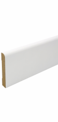 Döllken Profiles Soklová lišta, bílý základní nátěr, 58 mm x 10 mm, délka 2400 mm
