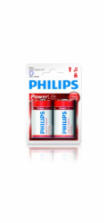 baterie PHILIPS 1,5  D  2-pack  blistr/P