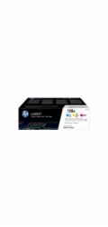 HP 128A CMY 3-pack LJ Toner Cart, CF371AM (1,300 / 1,300 / 1,300 pages)
