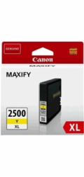 Canon CARTRIDGE PGI-2500XL Y žlutá pro Maxify iB4050, iB4150, MB5050, MB5150, MB5155, MB5350, MB5450 a MB5455 (1295str.)