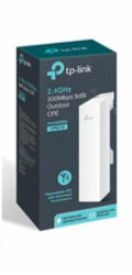 TP-Link CPE210 venkovní CPE (2,4GHz, 300Mb/s, 9dBi, 2x100Mb/s, 1xPoE)