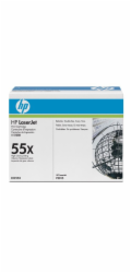 HP 55X Black LJ Toner Cart, CE255X (12,500 pages)