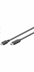 PremiumCord Kabel USB 3.1 konektor C/male - USB 2.0 Micro-B/male, černý, 0,6m