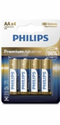 Philips baterie 4x AA (1,5V), řada Premium Alkaline
