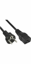 PremiumCord kabel síťový k počítači 230V 16A 1,5m  IEC 320 C19 konektor