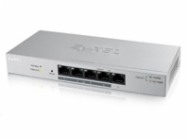 Zyxel GS1005HP 5-port Desktop Gigabit PoE Switch, 4x PoE+ GbE, PoE 60W