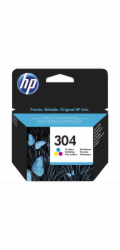 HP 304 - Barva (azurová, purpurová, žlutá) - originální - blistr - inkoustová cartridge - pro AMP 130; Deskjet 26XX, 37XX; ENVY 50XX