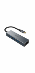 AKASA adaptér USB Type-C 4-In-1 Hub with Ethernet
