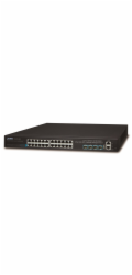 Planet SGS-6341-24T4X L3 switch, 24x1Gb, 4x10Gb SFP+, HW/IP stack, VSF/Cluster