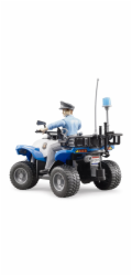 Bruder BWORLD modrá čtyřkolka policie s figurkou