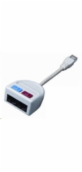 Rozdvojka počítač/počítač 2 x RJ45 UTP T-MOD 3-U5 Solarix Eth.Rozdvojka PC-PC