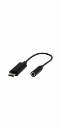 USB adaptér USB-C - Jack 3,5 mm černý