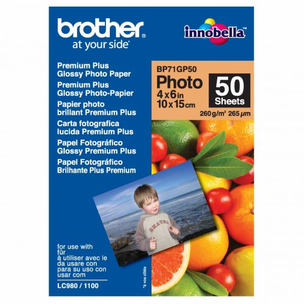 Fotopapír Brother pro tiskárnu A6 (BP71GP50)