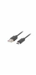 USB kabel Lanberg USB-C - USB A 1m černý (CA-USBO-20CU-0010-BK)