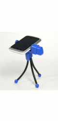 Selfie tyč Logo mobilního telefonu na stole, modrá, termoplast