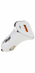 TRX Akyga AK-CH-07 USB nabíječka do auta 3A/ 15W/ Quick Charge 3.0/ bílá