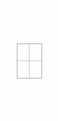 Logo A4 Label, Matte, White, 25 ks.